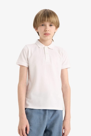 Defacto Erkek Çocuk Polo Yaka Basic Düz Pike Kısa Kollu Tişört K1689a625auwt34 Beyaz
