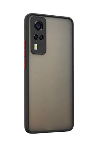 Newface - 887 - Vivo Y53s Kılıf Montreal Silikon Kapak - Csmo-tex - - Siyah Sıyah