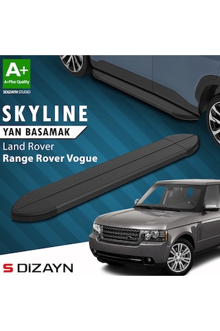 S-dizayn Land Rover Range Rover Vogue 2 Skyline Siyah Yan Basamak 183 Cm 2002-2012 A+ Kalite