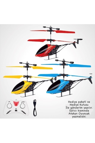 Uzaktan Kumandalı Helikopter Şarjlı El Sensörlü Drone Helikopter