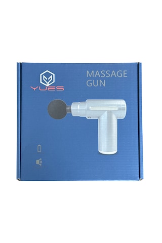 Yues Profesyonel Şarjlı Masaj Tabancası 6 Hız, 4 Başlık Siyah