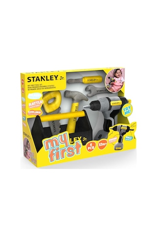 Stanley Jr. - Peluş Alet Çantası Seti - 6 Parça Çok Renkli