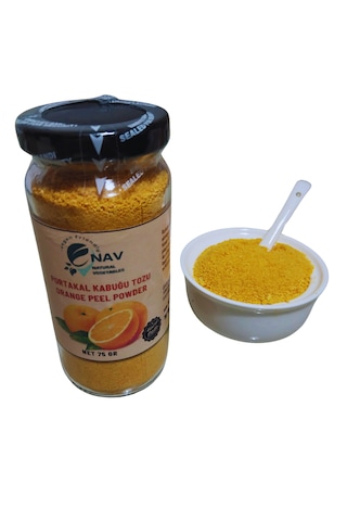 Nav Portakal Kabuğu Tozu Katkısız Koruyucusuz Sağlıklı Cam Şişede