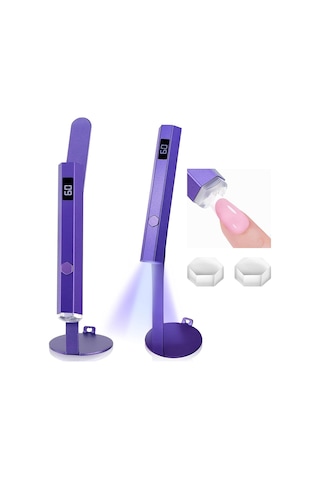 Xurunkeji Tırnaklar İçin Elde Taşınabilir Manyetik Uv Işığı: Hızlı Kürlenen Uv Tırnak Kurutucusu Tırnak Damgası Manyetik Stand Kablosuz Elde Taşınabilir Lcd