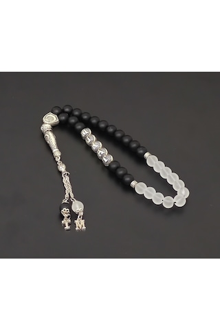 Tesbihsakarya Isimli - Isme Özel - Mat Oniks - Dumanlı Kuvars Doğaltaş Tesbih