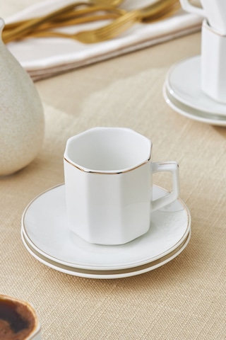 Karaca  Vezir 6 Kişilik Kahve Fincan Takımı 80 ml