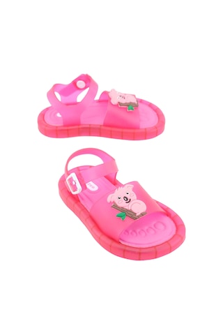 Gezer Yazlık Kız Çocuk Suni Deri Işıklı Rahat Taban Bilekten Ayarlanabilir Günlük Sandalet Gk2ype.00210.00.fja.ı88 Fuşya