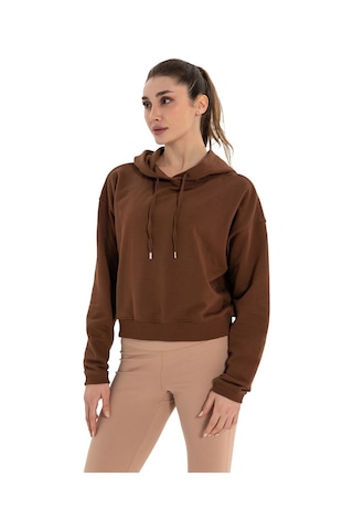 Inguz Kapüşonlu Hoodie Kahverengi