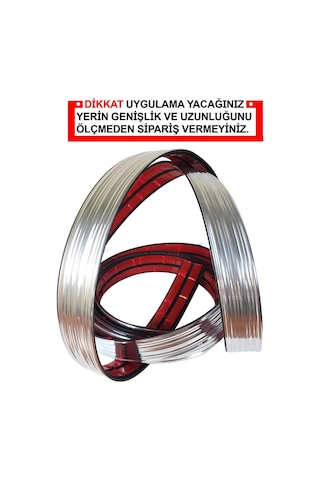 Dalgalı Krom Nikelaj 30 Mm Genişlik 3 Metre Uzunluk