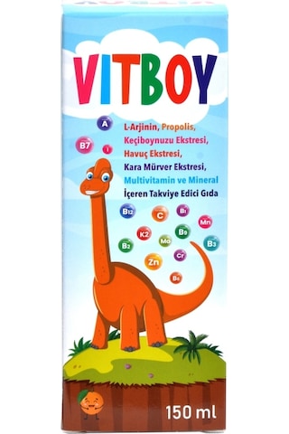 Vitboy Multivitamin ve Mineral İçeren Takviye Edici Gıda 150 ML