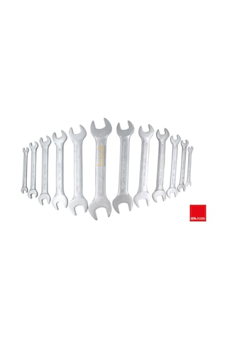 Ceta Form 12'li Açık Ağız Uzun Anahtar Takımı Plastik Klipsli 6-32mm B09-p12