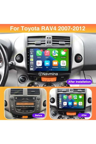Medya Magic Toyota Rav4 2007-2012 Uyumlu Büyük Çerçeveli 6-64 Gb Multimedya Carplay 9"