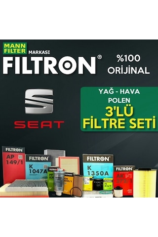 Seat Ibiza 1.4 Filtron Filtre Bakım Seti 2009-2014 (495585096)