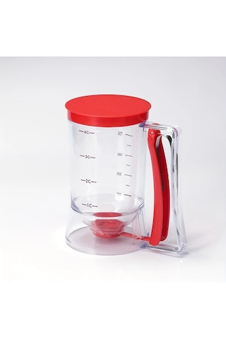 Fochsia Kırmızı Sku Ölçekli Yapışmaz Hamur Dağıtıcı - Kek, Waffle Ve Krepler İçin