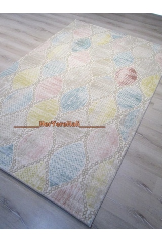 Tiffany Halı Tuana Tu149Pm Pembe Mavi Halı 150X230 Cm