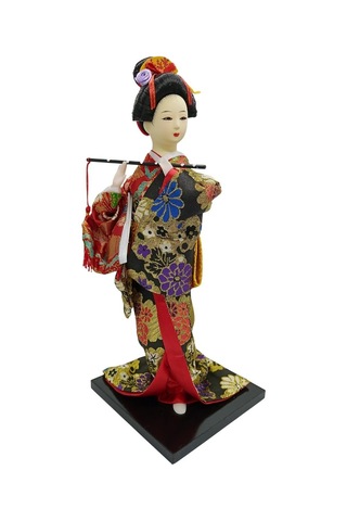 Japon Kimonolu Geyşa Bebek Kabuki Biblo 30 Cm No.19 Anime