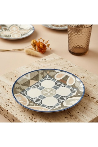Güral Camelia Harmony Coffee 6 Parça 20 Cm Pasta Takımı 4287 Çok Renkli