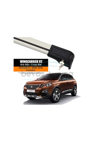 Peugeot 3008 Port Bagaj Çıtası Tavan Ara Barı Ara Atkı