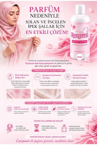 Eşarpuan İpek Şal Eşarp Şampuanı 2 x 250 ML
