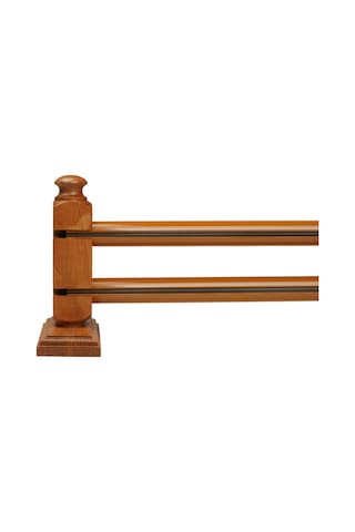 Cenova S Pile Ve Perde Düğmesi Uyumlu Çetray Çift Raylı Modern Ahşap Rustik Meşe 125 Cm Meşe
