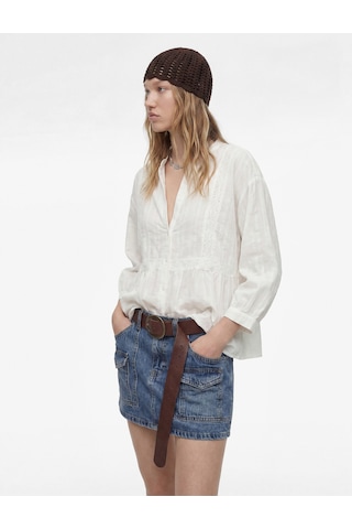 Koton Kargo Cepli Mini Denim Şort Etek Orta İndigo 6sal70031md