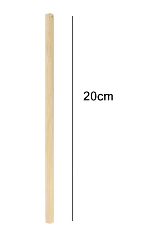 Sones 10 Adet Juice Coffee Pearl Süt Çay Doğal Parçalanabilir Bambu Pipet, Stil: 20cm Düz