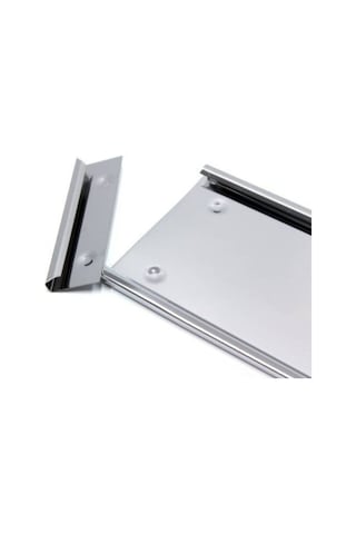 ( 1 adet ) Paslanmaz Krom Metal Nikelajlı Plakalık Dikdörtgen 52.7 CM x 11.5 CM