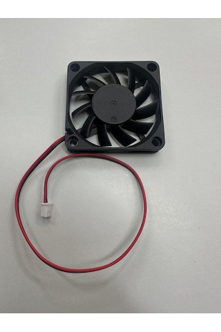 12 Volt 6 Cm 2 Pinli Fan 6x6x1 Cm 12 Volt Fan 1 Adet