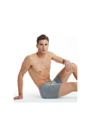 Erkek Modal Elastan Boxer Silver 9310 - Gri Melanj Gri Melanj