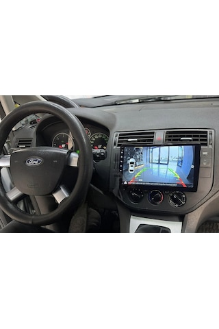 For-x Ford C-max 2004-2010 -9''android Gerçek 2+32 Gb / 4 Çekirdek 1.6ghz / Wıfı 5.0ghz / Bt 5.4-kablosuz Carplay-hd Kameralı 9"