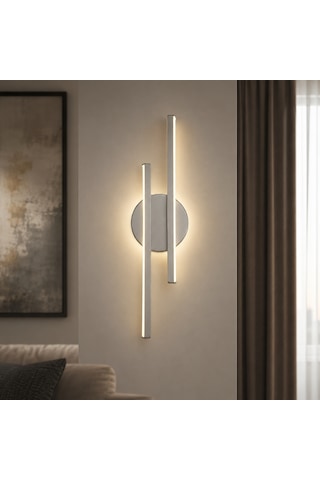 Aden Modern Led Duvar Apliği Günışığı Gri