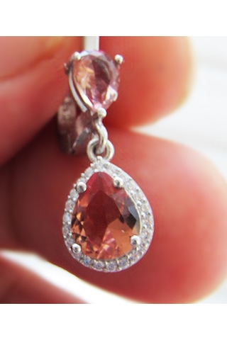 Gümüş Damla Zultanit Taşlı Kadın Küpe