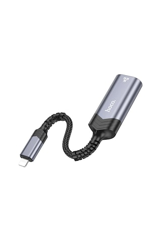 Hoco. Ua26 Tak Çalıştır Lightning To Rj45 100 Mbps Ethernet Dönüştürücü - Gri
