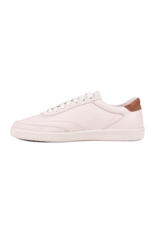 Shoetyle - Bej Rengi Hakiki Deri Bağcıklı Erkek Günlük Ayakkabı 666-1098-1342 Bej