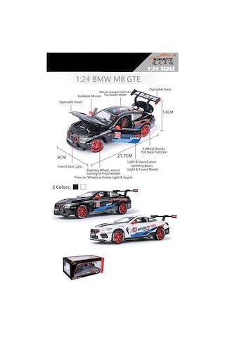 Kızılkaya Bmw 1/24 Kutulu Model Araba Dc24233