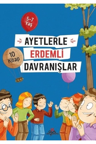 Ayetlerle Erdemli Davranışlar Seti-10 Kitap Takım - Yasemin Ulun Pak - Düş Değirmeni