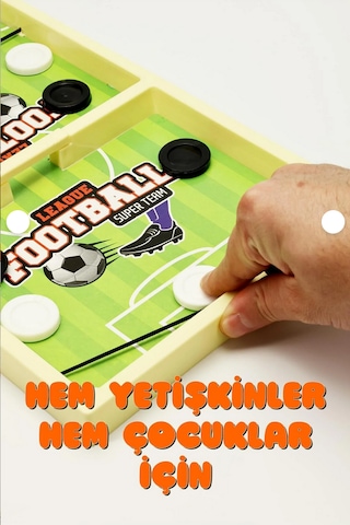Lastik Fırlatmalı Futbol Şut Ve Gol Hızlı Sapan Masa Futbol Oyunu Çocuk Odaklanma Zeka Kutu Oyunu