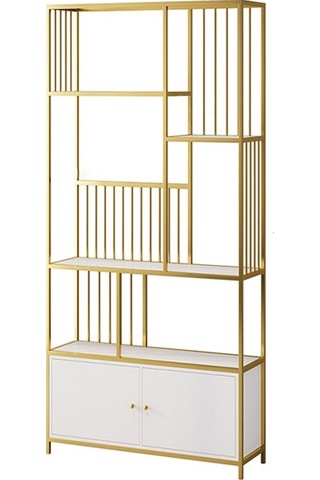 Sevilla Tasarım Beyaz Metal Kitaplık