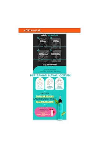 Missha Mint Scalp Hair Vinegar Nane Kompleksi İçeren Kepek Karşıtı Saç Sirkesi 200 ML