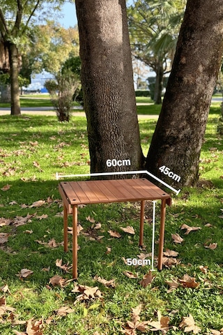 Bag The Joy Trailtop Ahşap Katlanır Kamp Masası -45 60 50cm Ahşap - Kahverengi