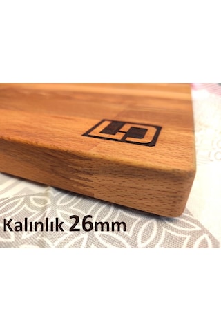 Limon Dekor Xxl Profesyonel Kesme Tahtası / Masif Kayın Ağacı / 56x30 Cm/ Çift Taraflı Doğrama, Et Steak Ve Sun Diğer