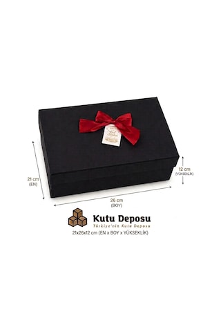 21x26x12 Cm Hediye Kutusu-siyah