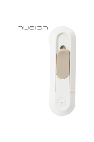 Nusıgn Mini Kesici Bıçak Otomatik Geri Çekmeli Güvenli Maket Bıçağı Beyaz