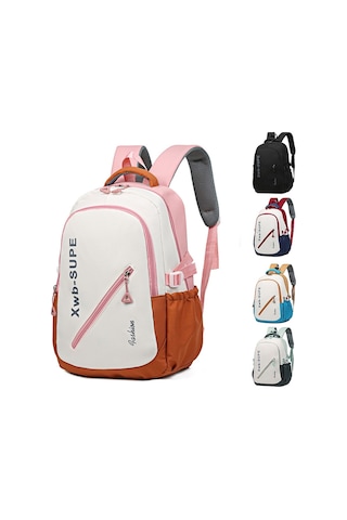 Backpack For Junior High School Students Cute Schoolbag Travel Bag Black