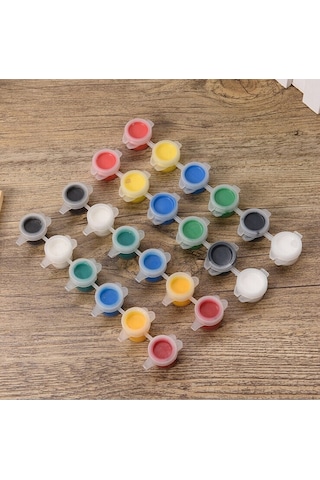 7 Ml 6'Lı Plastik Boş Boya Kutusu