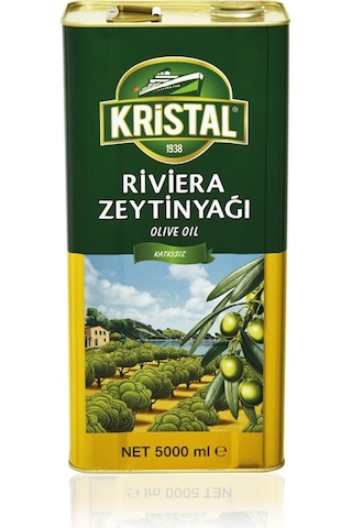 Kristal Riviera Zeytinyağı Teneke  5 L