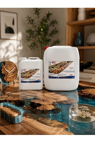 Arc 150N Ultra Şeffaf Döküm TipiParlak Epoksi Reçine25 Kg Set