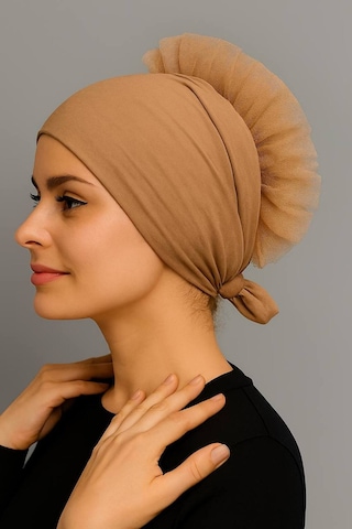 Aldaıyr Fırfır Bone Tesettür Bone Turuncu