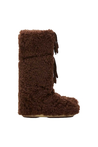M010-dark Brown Bot Kadın 80d1403070 Moon Boot Icon Curly Extra 35-41 Kahverengi