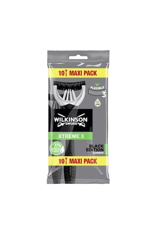 Wilkinson Sword Extreme 3 Black Edition 10 Adet Erkek Kullan At Tıraş Bıçağı